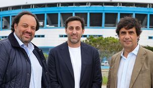 Martín Ferré, Diego Milito y Hernán Lacunza. Martín Ferré, Diego Milito y Hernán Lacunza.
