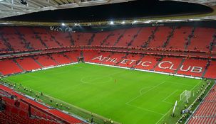 El impactante estadio San Mamés de Bilbao.