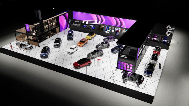 Stand de Renault en el Salón de Paris.