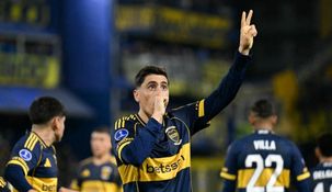Miguel Merentiel metió el primero para Boca y abrió el partido ante OHiggins.