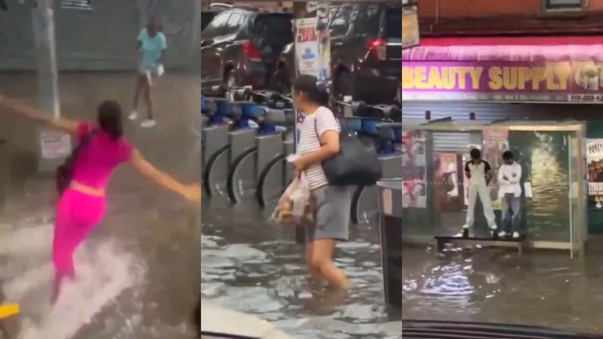 Las impactantes imágenes de las inundaciones tras las intensas lluvias en Nueva York