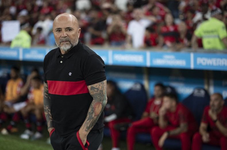 Sampaoli se viralizó por un video durante la práctica con jujgadores de Flamengo.&nbsp;