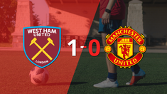 manchester united no pudo en su visita a west ham united y cayo 1-0