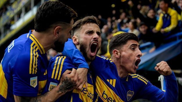 Boca le ganó a San Lorenzo en la Bombonera.
