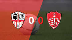 cero a cero termino el partido entre ajaccio ac y stade brestois