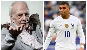 César Luis Menotti y Kylian Mbappé.