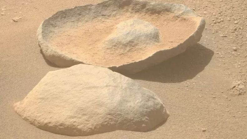 NASA has discovered hat-shaped rocks on the surface of Mars