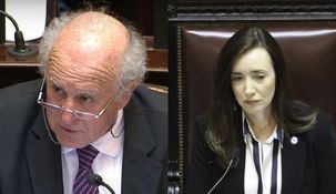 Oscar Parrilli y Victoria Villarruel.