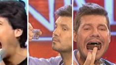 Imperdible: Marcelo Tinelli comió cuatro alfajores y tomó un shot de Vodka en vivo Imperdible: Marcelo Tinelli comió cuatro alfajores y tomó un shot de Vodka en vivo