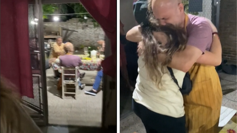 El video empieza con Serena dirigiéndose hacia su padre