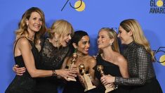 Las mujeres vistieron de negro en protestas por los acosos en Hollywood Las mujeres vistieron de negro en protestas por los acosos en Hollywood