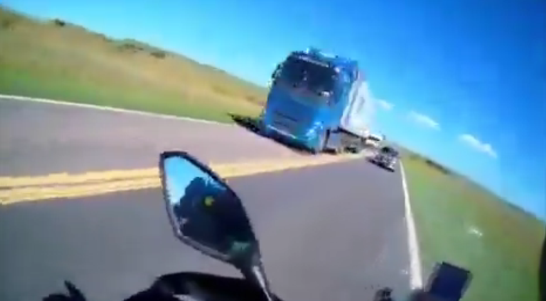 El sobrepaso fue en una zona prohibida de la ruta 35