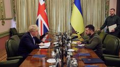 Boris Johnson se reunó con Zelenski en una visita sorpresa a Ucrania Boris Johnson se reunó con Zelenski en una visita sorpresa a Ucrania