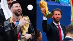 Lionel Messi y Sergio Ramos, ambos campeones del mundo con sus seleccionados.&nbsp;