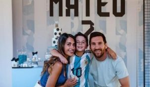 Mateo Messi cumplió 7 años y tuvo una celebración bien argentina&nbsp;