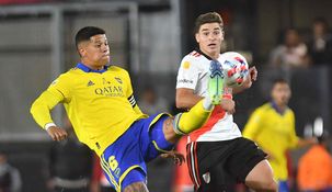 Marcos Rojo chicaneó a los hinchas de River tras el triunfo superclásico.