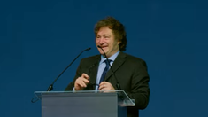 Milei expuso en Santa Catarina. Milei expuso en Santa Catarina.