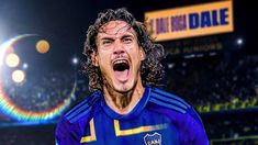 El eufórico grito de Edinson Cavani en la Bombonera. El eufórico grito de Edinson Cavani en la Bombonera.