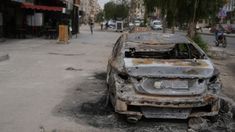 El ataque israelí ocurrió muy cerca del Palacio presidencial en Damasco, capital de Siria. El ataque israelí ocurrió muy cerca del Palacio presidencial en Damasco, capital de Siria.