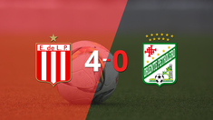 estudiantes fue imparable y goleo 4 a 0