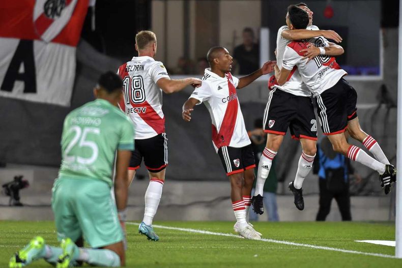 Nacho Fernández puso el 1 a 0 de River sobre Unión.