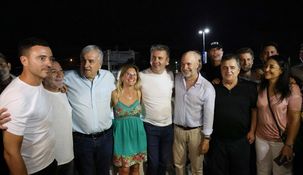 Rodríguez Larreta en Córdoba, tras el triunfo electoral en La Falda de Javier Dieminger.