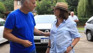 Néstor Grindetti junto a Patricia Bullrich.