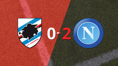 sampdoria no pudo en casa con napoli y cayo 2-0