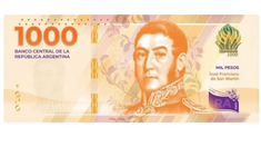 El general San Martín vuelve a los billetes argentinos tras la salida del de $5. El general San Martín vuelve a los billetes argentinos tras la salida del de $5.