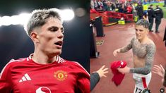 El tierno gesto de Alejandro Garnacho con un pequeño hincha de Manchester United El tierno gesto de Alejandro Garnacho con un pequeño hincha de Manchester United
