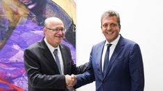 Massa junto a Ilan Goldfajn, nuevo presidente del BID.