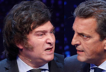 Javier Milei y Sergio Massa durante uno de los debates de 2023. Javier Milei y Sergio Massa durante uno de los debates de 2023.