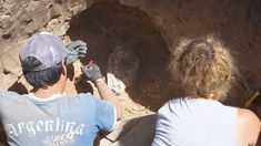 Extraordinario hallazgo en Necochea: encontraron el cráneo de un mamífero de la Era del Hielo. Extraordinario hallazgo en Necochea: encontraron el cráneo de un mamífero de la Era del Hielo.
