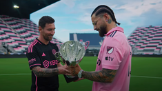 Messi y Maluma en el estadio de Inter Miami. Messi y Maluma en el estadio de Inter Miami.