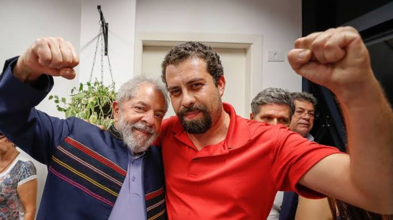 Guilherme Boulos y Lula Da Silva. 