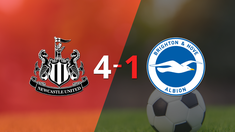 newcastle united le paso por encima 4-1 a brighton and hove