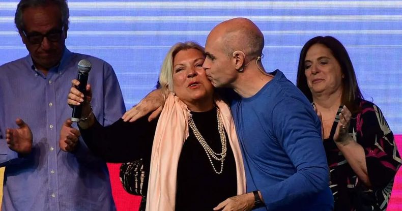 Elisa Carrió junto a Larreta