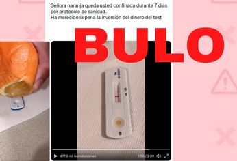 Los negacionistas: intentan demostrar que los test de antígenos son falsos echándoles jugo de naranja.&nbsp;