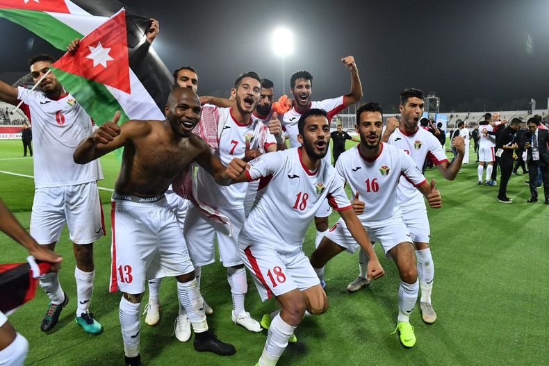 El festejo de Jordania tras la clasificación al Mundial 2026.