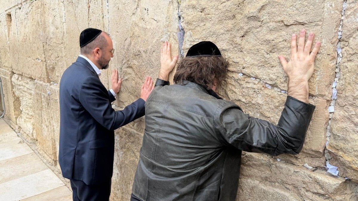Nuevo viaje de Javier Milei a Israel: visita al Muro de los Lamentos y encuentro con Benjamin Netanyahu