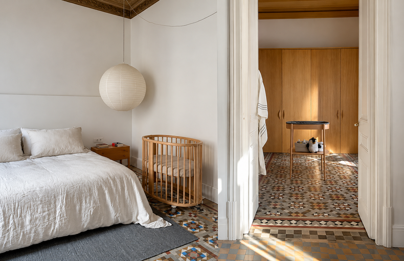 Así es la habitación del Chino Darín y Úrsula Corberó en Barcelona.