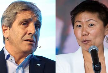 Luis Caputo, ministro de Economía y Joyce, responsable técnica y jefa de misión del FMI para la Argentina.
