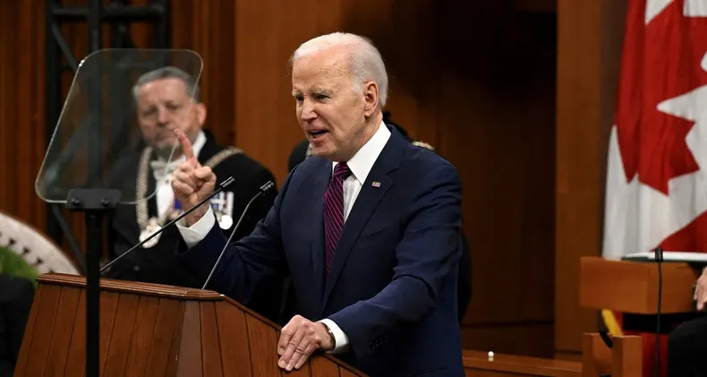 Joe Biden cometió un insólito error ante el partamento canadiense.&nbsp;