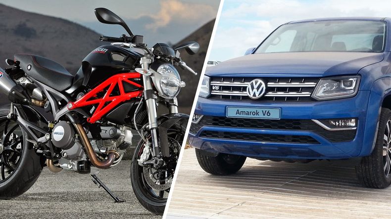 Volkswagen produce Ducati en Córdoba y la Amarok en Buenos Aires.