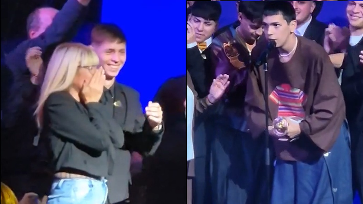 La emoción a flor de piel: el llanto de la madre de Milo J tras quedarse con el Gardel de Oro