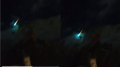 El video del bólido fue compartido en rede sociales. El video del bólido fue compartido en rede sociales.