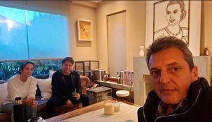 Massa junto a Galmarini y Kicillof