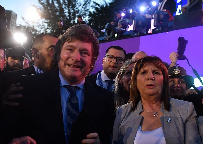 Javier Milei y Patricia Bullrich.