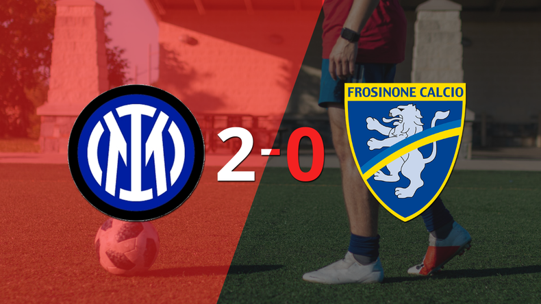 Sólido triunfo de Inter por 2-0 frente a Frosinone