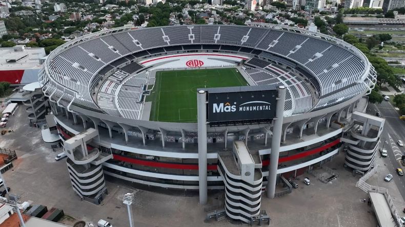 Vista aérea del Monumental de Núñez.